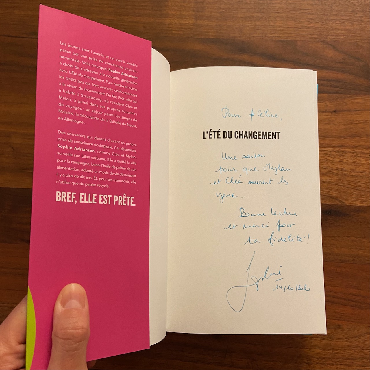 Dédicace Sophie Adriansen